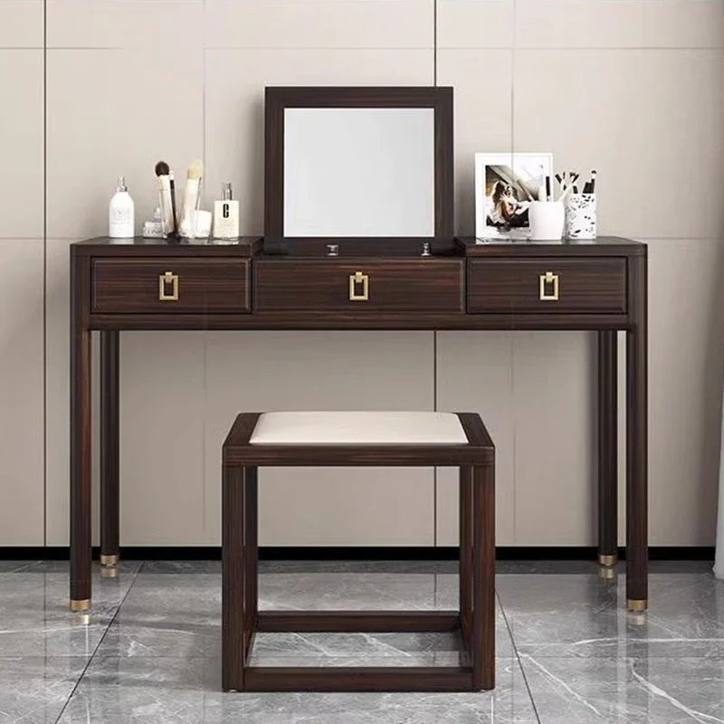 

Minimal Aesthetic Vanity Table Storage Modern Bedroom Drawer Makeup Table Mirror Nordic Women Mesa De Maquillaje Furniture