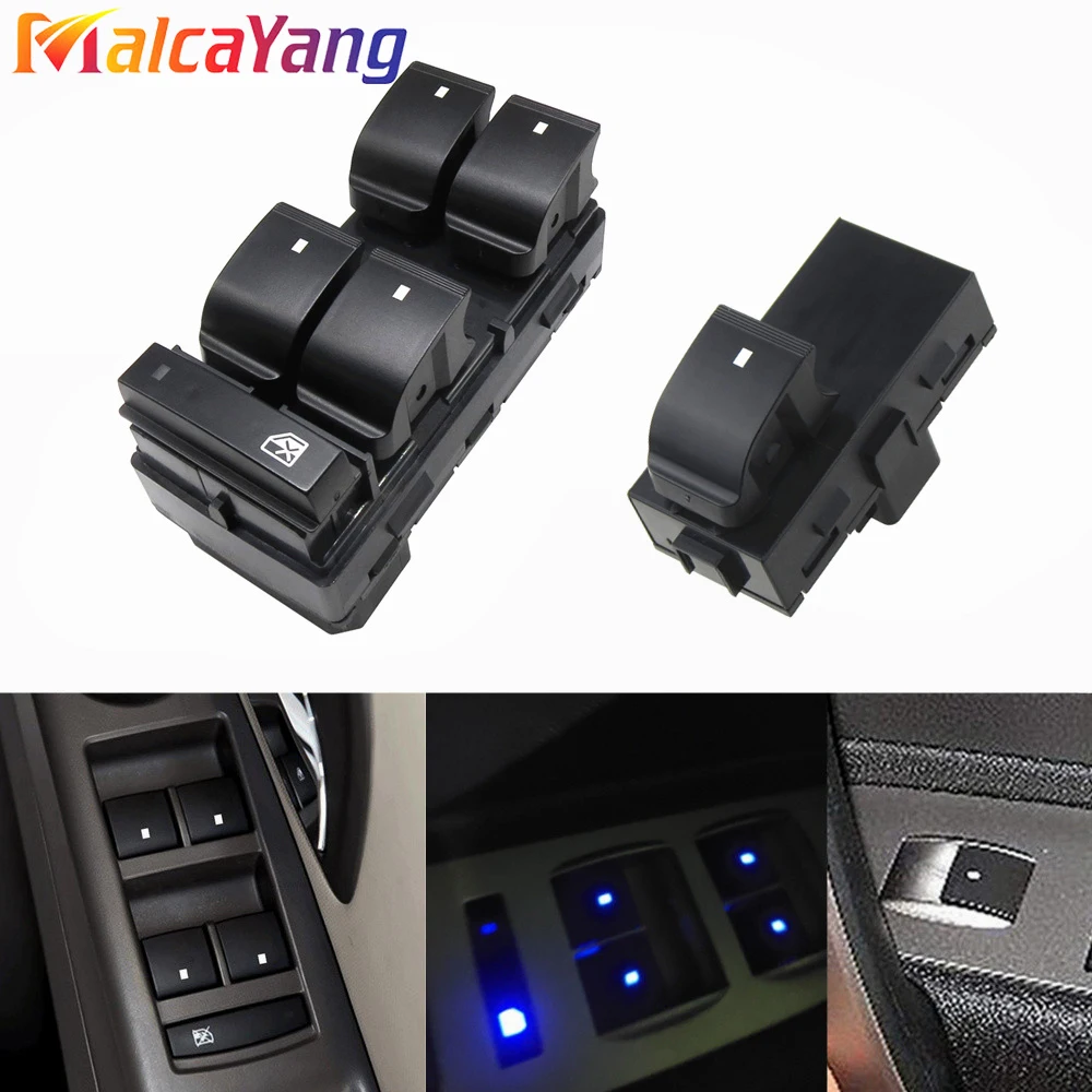 New Power Master Window Lifter Control Switch Regulator Button 20945129 For Chevy Silverado GMC Sierra Traverse HHR Yukon Buick