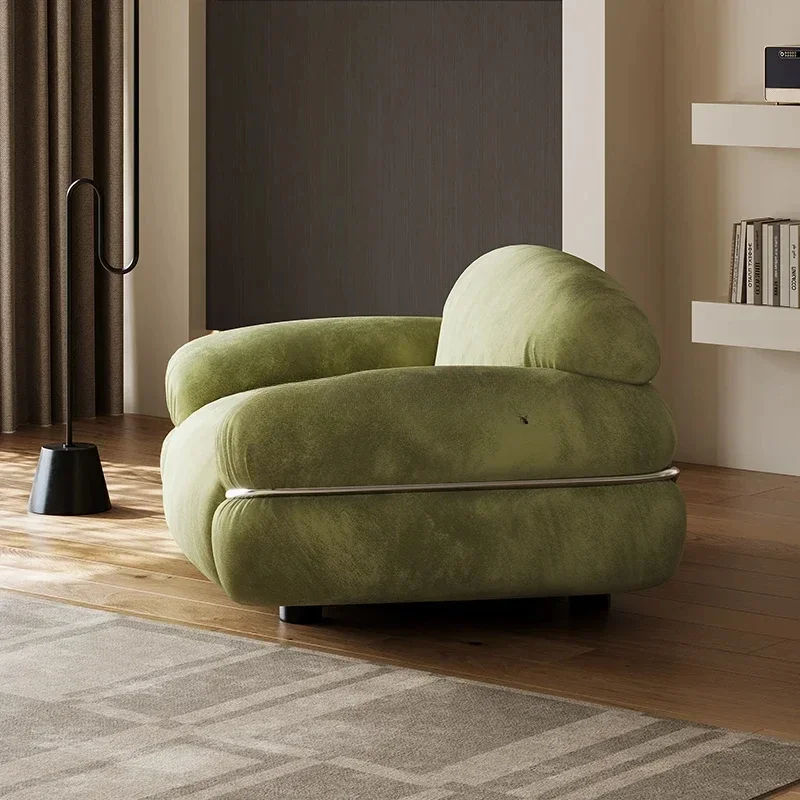 Cadeira de lazer, sofá minimalista italiano, poltrona, sofá da sala, varanda