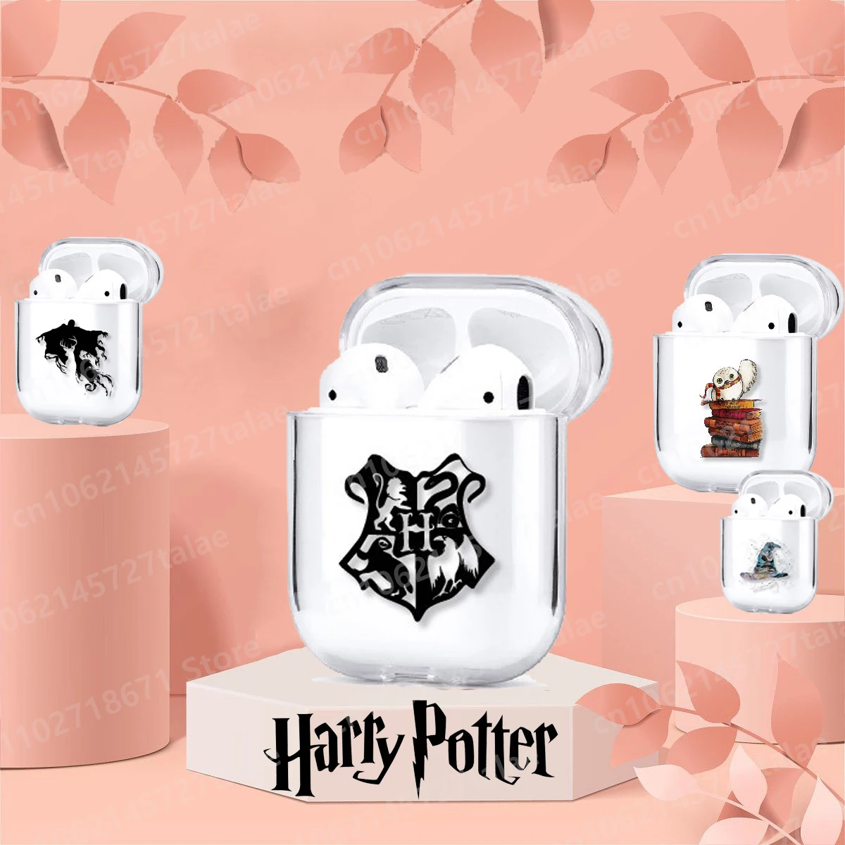 New Movie Harries Peripheral Painted Earphone Case Is Fully Covered with AirPodsPro Cartoon Potters Series Pattern Transparent