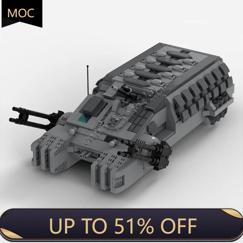 

1887 PCS MOC Star Battle Armored Personnel Carrier Model Building Blocks Bricks Diy Creative Assembly Educational Toys Kid Gifts
