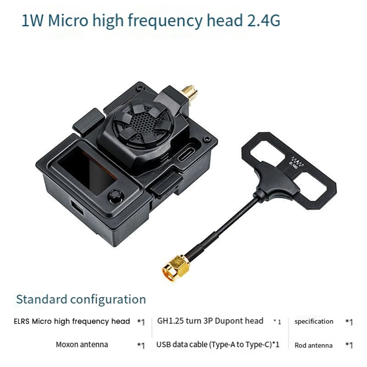 Для модуля BETAFPV ELRS Micro-TX 2,4 ГГц 1 Вт OLED-экран охлаждающий вентилятор модуль радиатора для T16IZ T16SZ T18SZ ET16