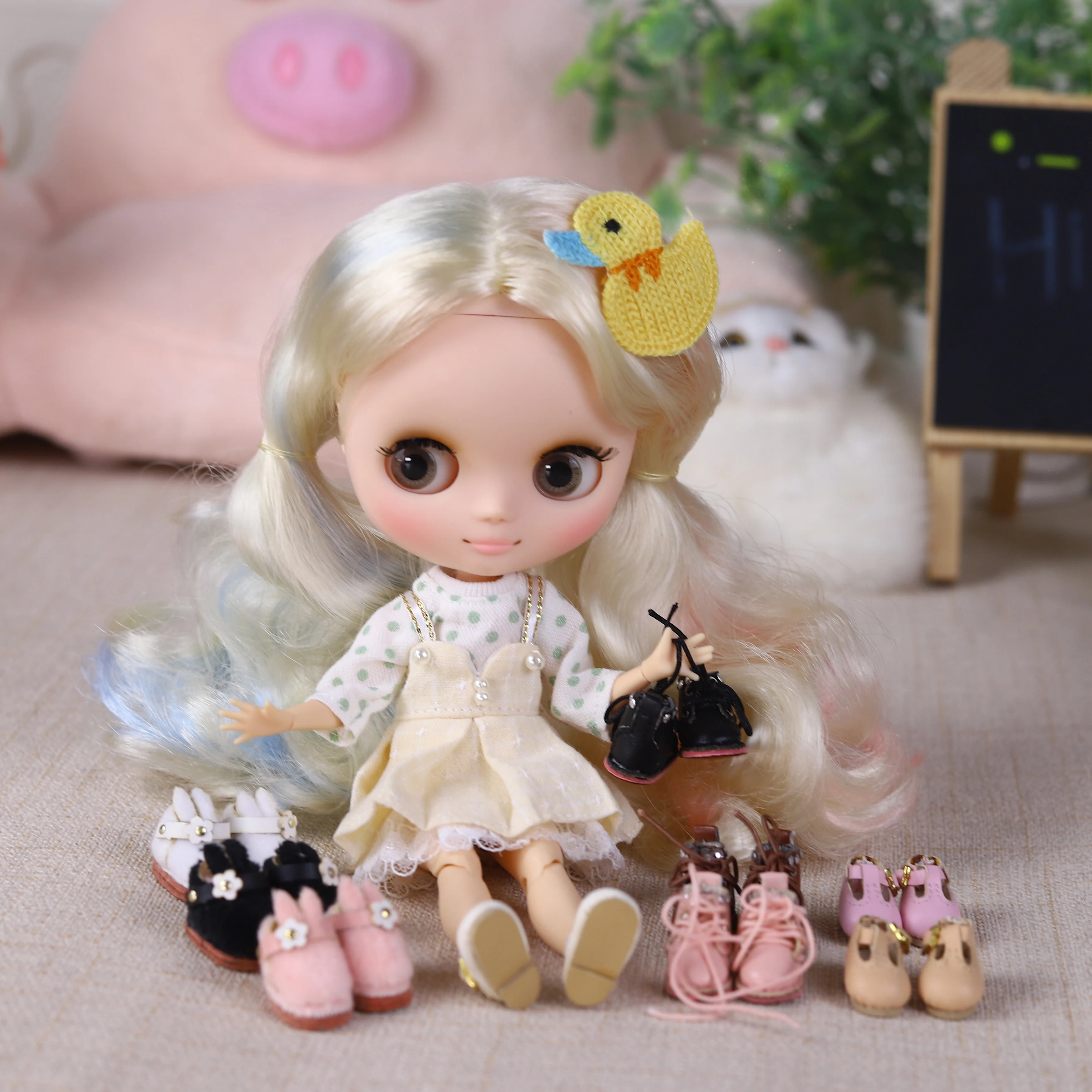 รองเท้าตุ๊กตา Middie Blyth ของ ICY DBS สำหรับตุ๊กตา DODO รุ่น OB11 รองเท้าบูทสำหรับตุ๊กตาสูง 20 ซม. รุ่น Middie