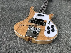Electric Bass Guitar, 4 Strings, Rosewood Fingerboard ,Natural color,High Quality guitar, free shipping