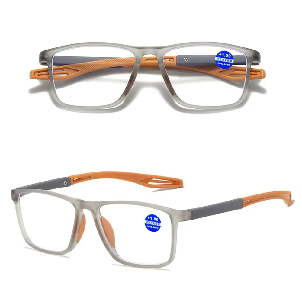 Blue Ray Blocking Anti-Blue Light Reading Glasses Eye Protection PC Square Eyeglasses Sports Ultralight Hyperopia Glasses