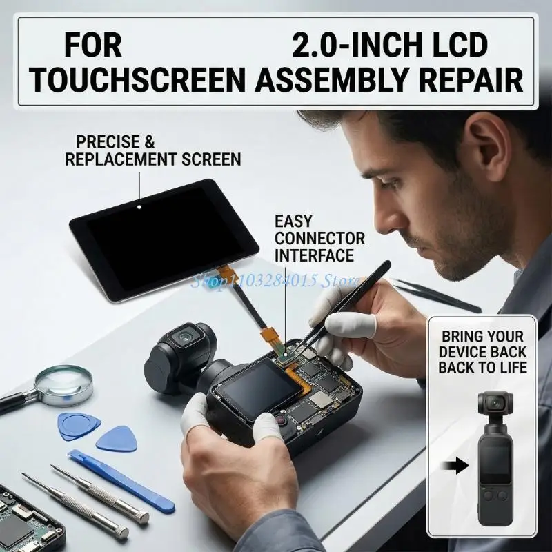 R6FF Precise Touch Screens For Pocket 3 Camera LCD Touch Panel Smooth Operation
