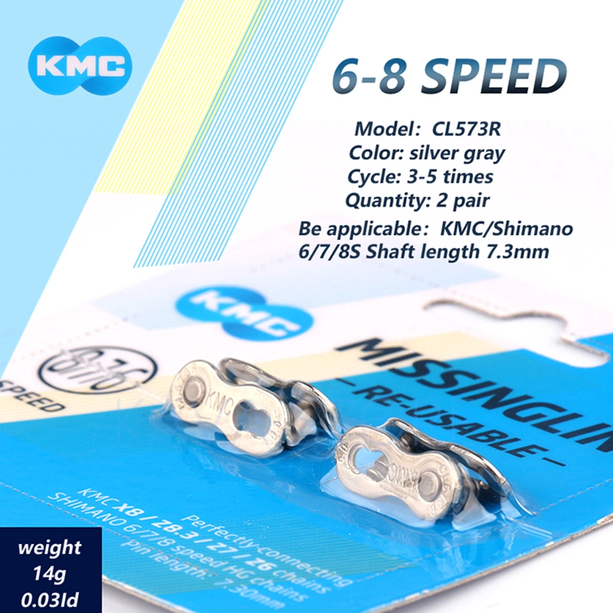2 Paar KMC-Kette Quick Link 12 11 10 9 8 7-Gang-MTB-Kette fehlende Glieder Rennrad Power Link Stromspanner Fahrradteile – Detail 4