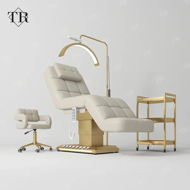 Turri Hydraulic Aesthetic Clinic Spa 3 Motor Beauty Bed Electric Massage Table and Foot Pedal Camillas De Esttica Masajes