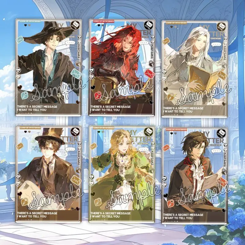 

Cartoon Anime Transparent Card Lord of Mysteries Audrey Hall Amon Cute Acrylic Outdoor Companion Photo Prop Collect Card