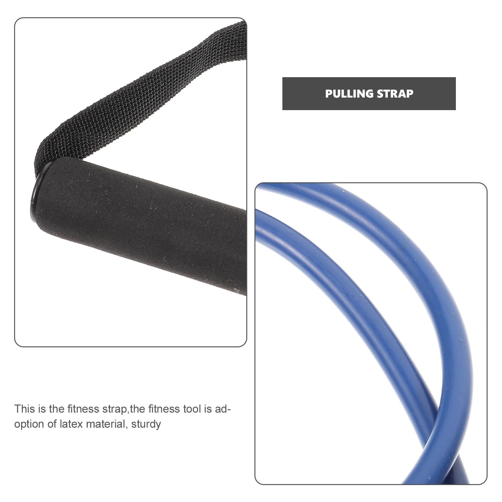 

1pcs Fitness Resistance Strap Heavy Duty Exercise Rope With Handles Long Elastic Band For Home Workout Yoga Pilates Bodybuilding