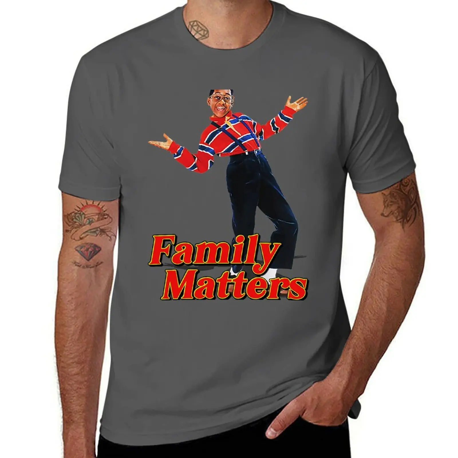 Family Matters Black Melanin T-Shirt Basic Lightweight Short Sleeve Tee