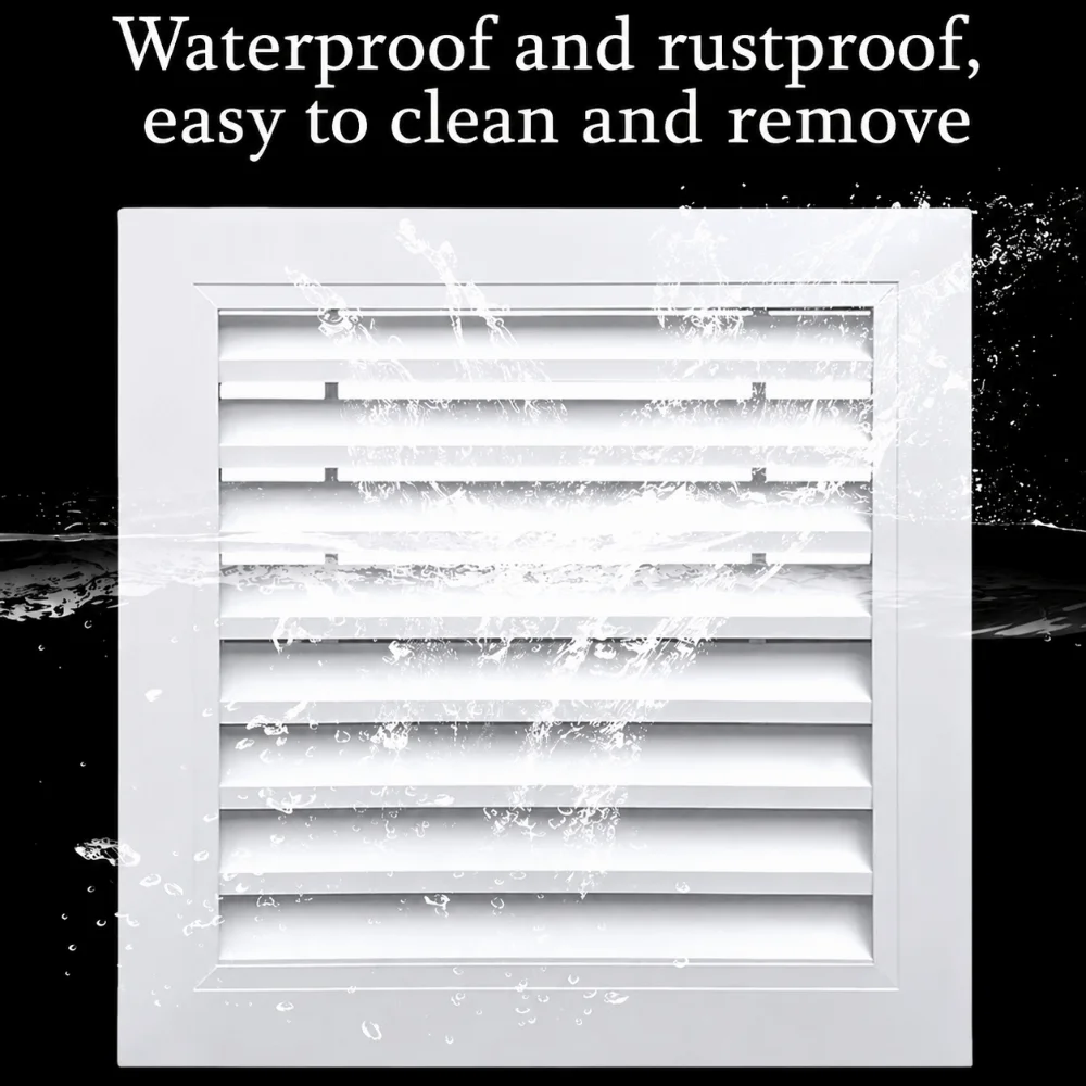 New Aluminum Alloy Air Vent Grille White Square Gable Vent Gable Wall Shed Vent Houses