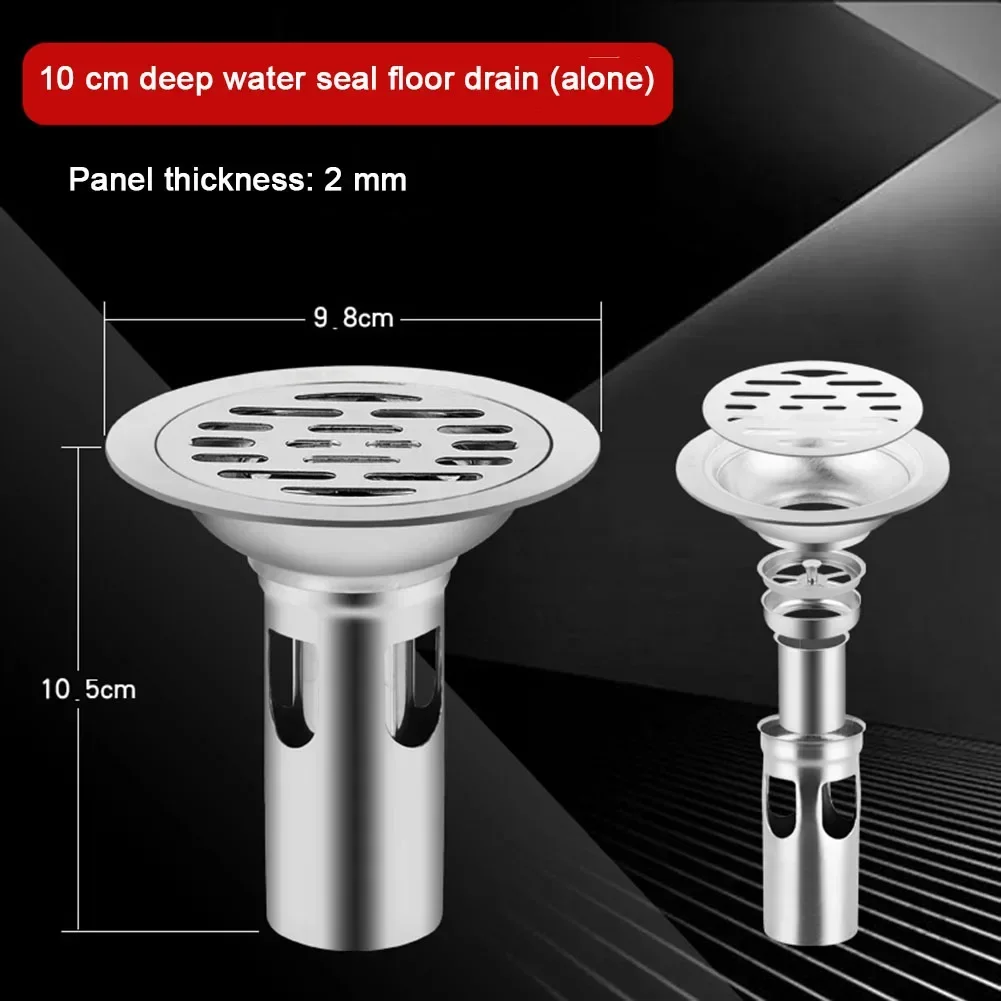 Stainless Steel Floor Drains Anti-odor Drainer Shower Strainer Cover Bathtub Ground Leakage Kitchen Bathroom Hardware Accessorie