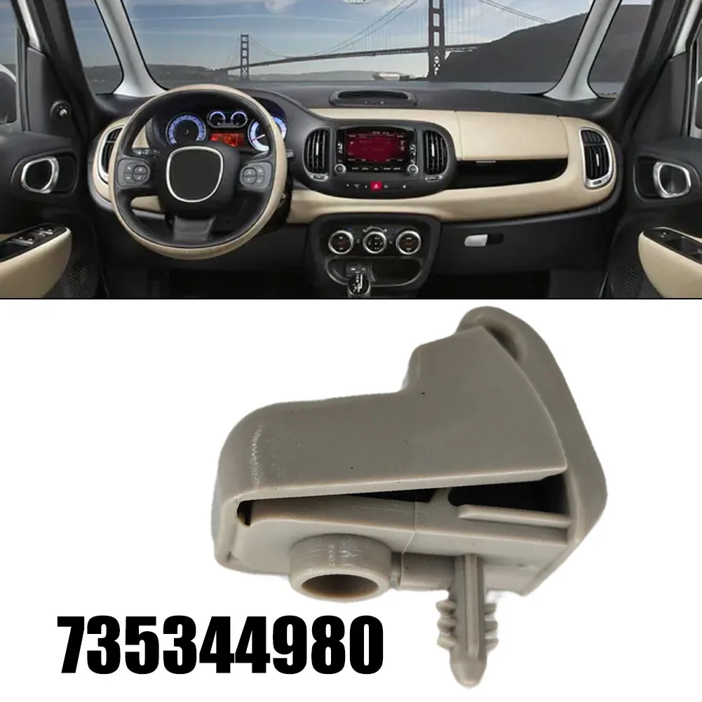 1Pcs Car Gray Sun Visor Holder Mount 735344980 For Fiat For Alfa Romeo Sun Visor Fixing Hooks Interior Accessories