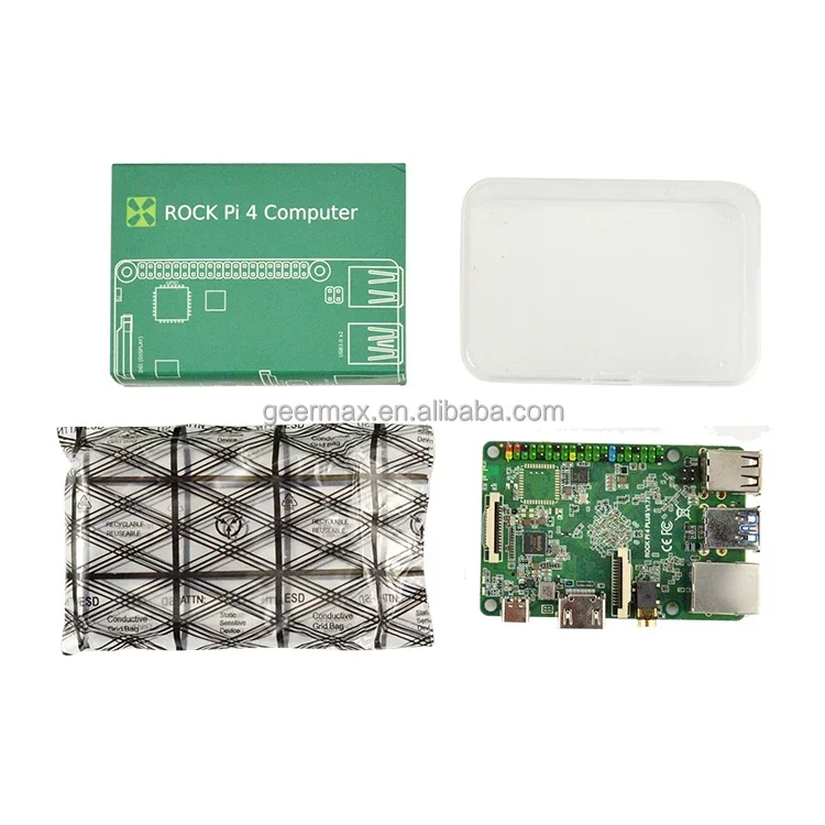 Rock Pi 4A+ 4GB RAM 128GB eMMC Rockchip OP1 64bit Hexa Core Electronic Modules 4G LPDDR4 128G On Board ROCK 4 Model A Plus A+