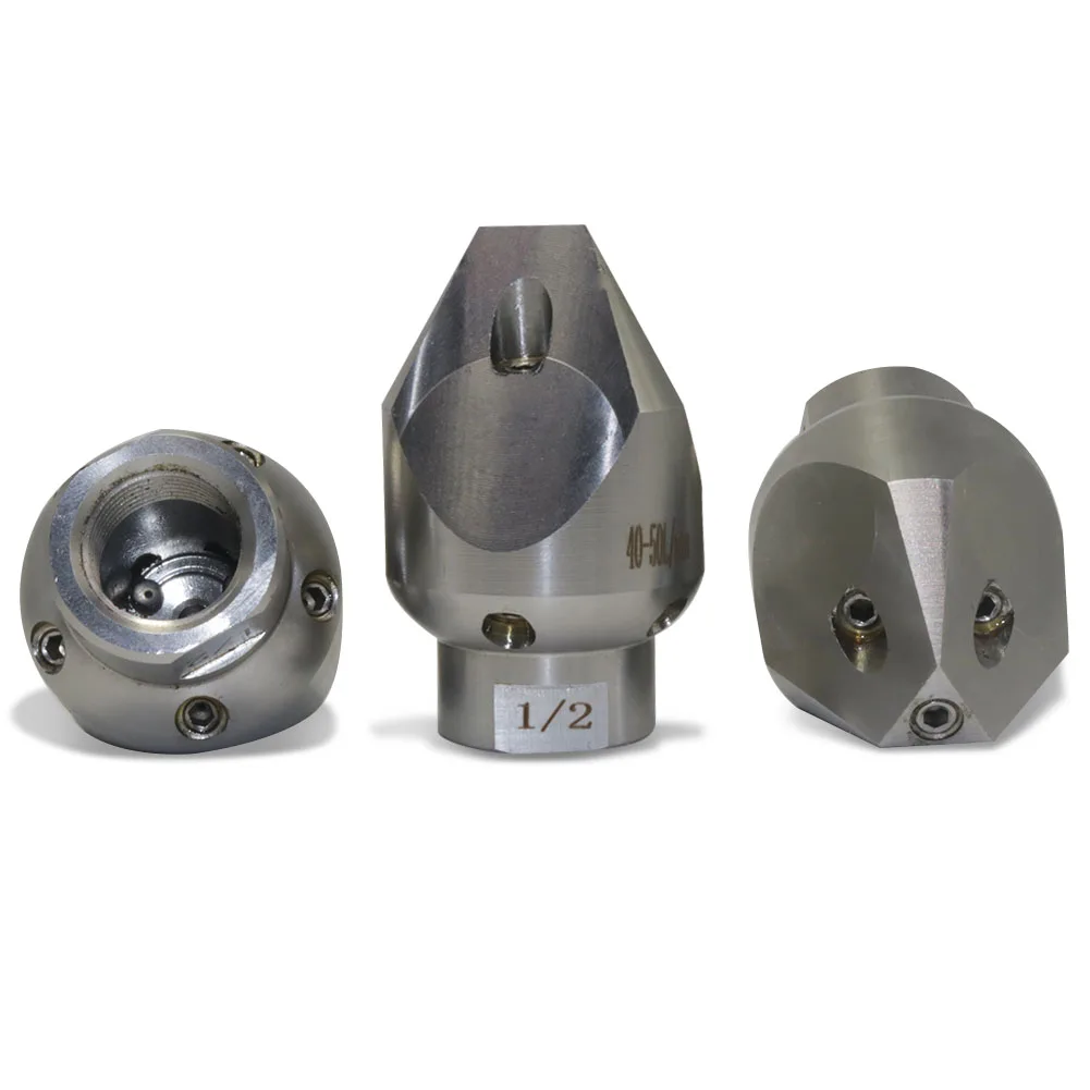 40L 1/2'' Internal Puncture High-pressure Dredging Of Sewage Pipes Sludge Cleaning Nozzle Locomotive Accessories Stainless Steel