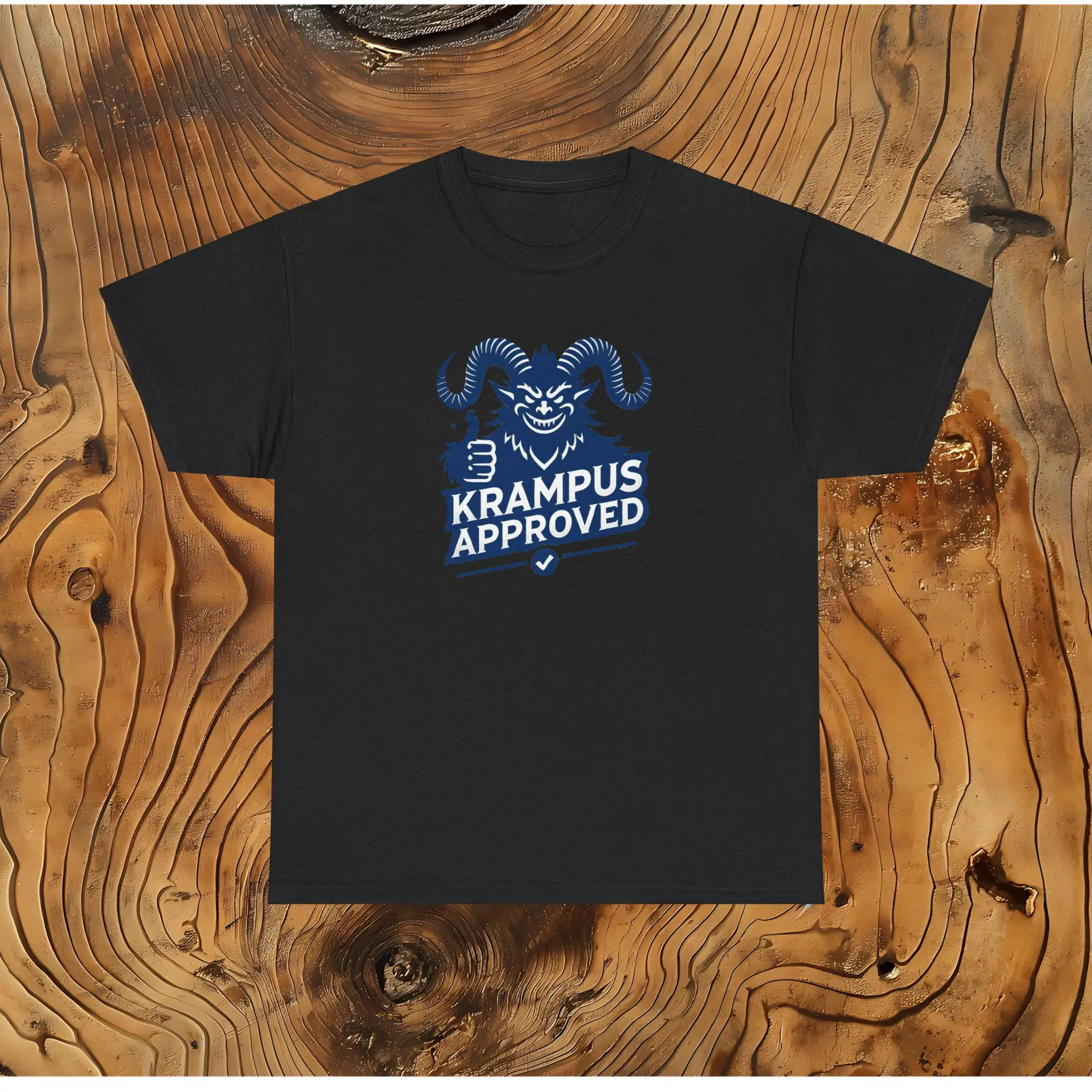 Krampus Approved T-Shirt Dark Festive Holiday Shirt, Funny Christmas Tee For Geeks Gothic Krampus Design Unique Gift for Him He