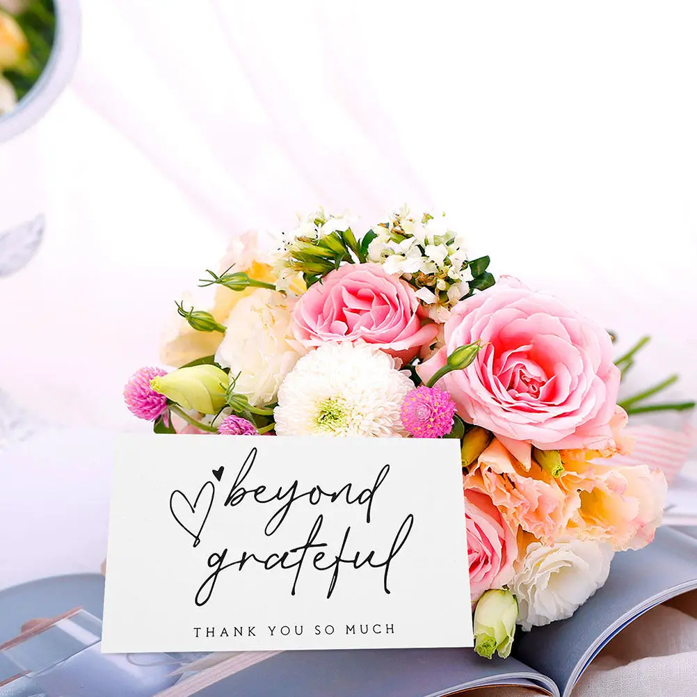 

200Pcs Thank You Cards for Small Business Wedding Holiday Thankfulness Expressions Blank Note Cards Bulk Gratitude Tags