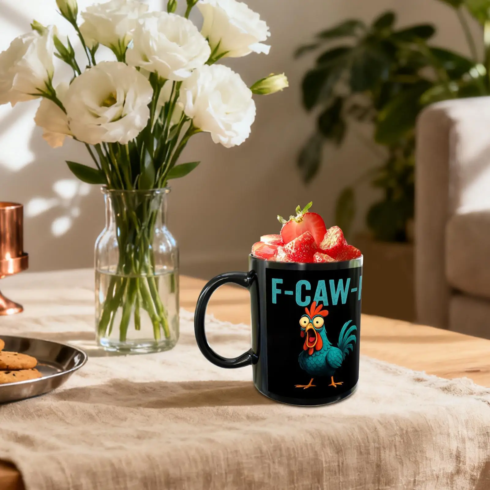 

Забавные куриные кофейные кружки, 12 унций, посуда для напитков, керамические кружки с петухом, чашка для молока, чая, кофе, горячий какао-сок, холодные напитки, друзья семьи