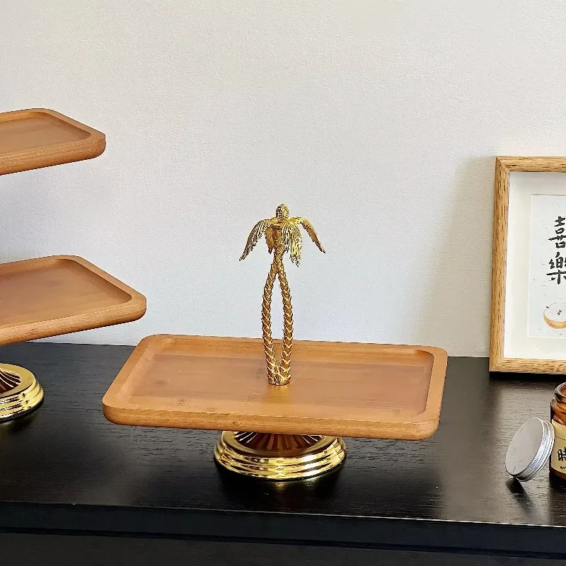 Elegant eco-friendly wooden tray high-quality catering service tray