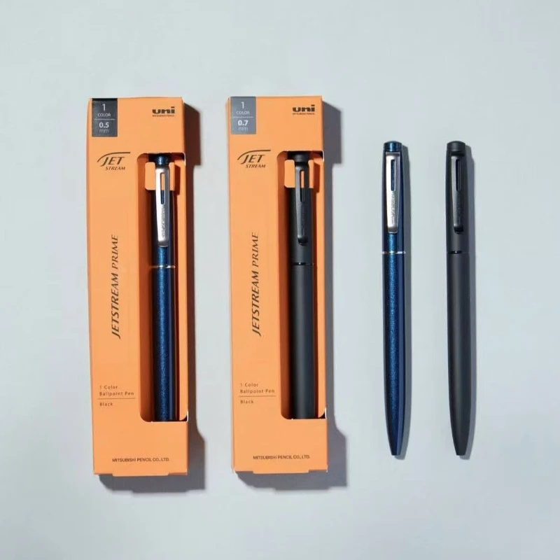 Japanese UNI Jetstream Prime Series Ballpoint Pen Multifunctional 3+1 Medium Luxury Oil Pen Rotating Core Black 0.5 Gel Pens