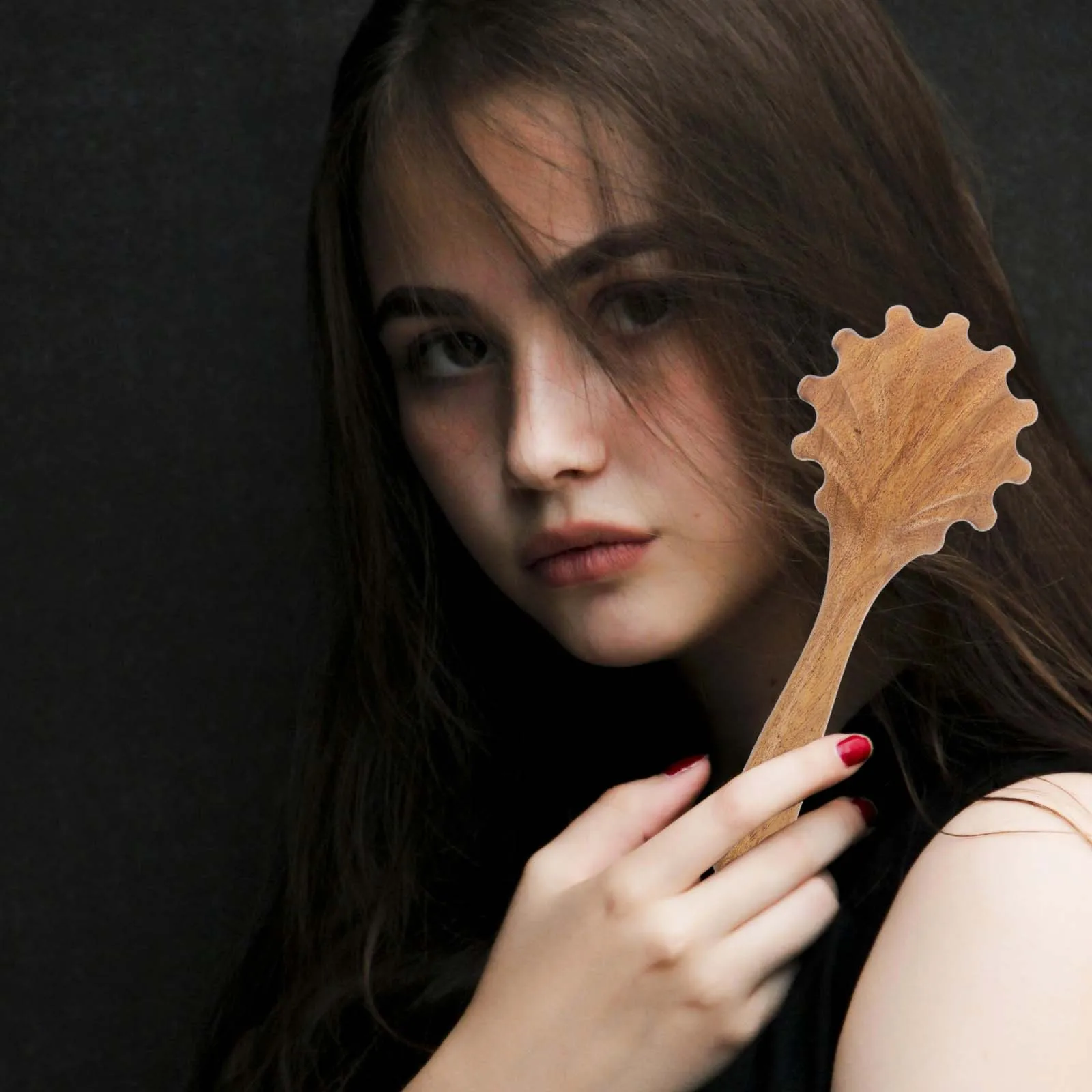 

Bamboo Wooden Comb Scalp Massager Handheld Hair Care Tool for Acupoint Massage Gua Sha and Relaxation Handheld Scalp Scraping