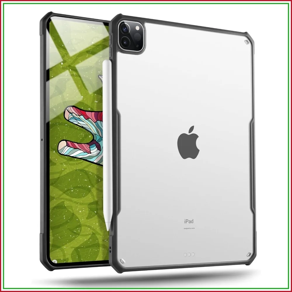 

Ultra Thin Clear Case for iPad Pro 12.9 2018-2022, Supports Apple Pencil Charging, Shockproof