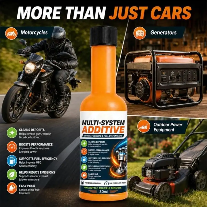 Gas-Powered System Cleaner, Pour-In Additive for Routine Fuel-Injection and Fuel-System Deposit Care Tasks H9EE
