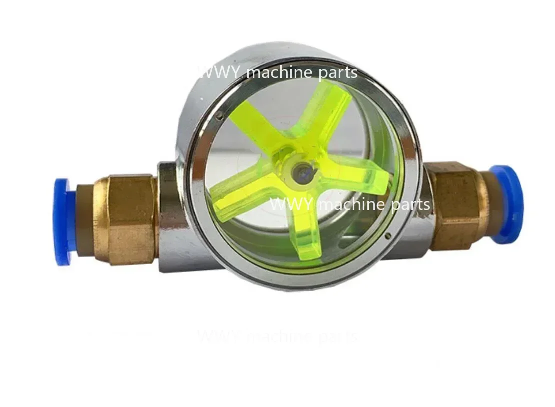 Engraving Machine Flow Meter Water Cooling Monitor Spindle Motor Rotating Observer Cooling Indicator 6/8/10/12/16mm Connector