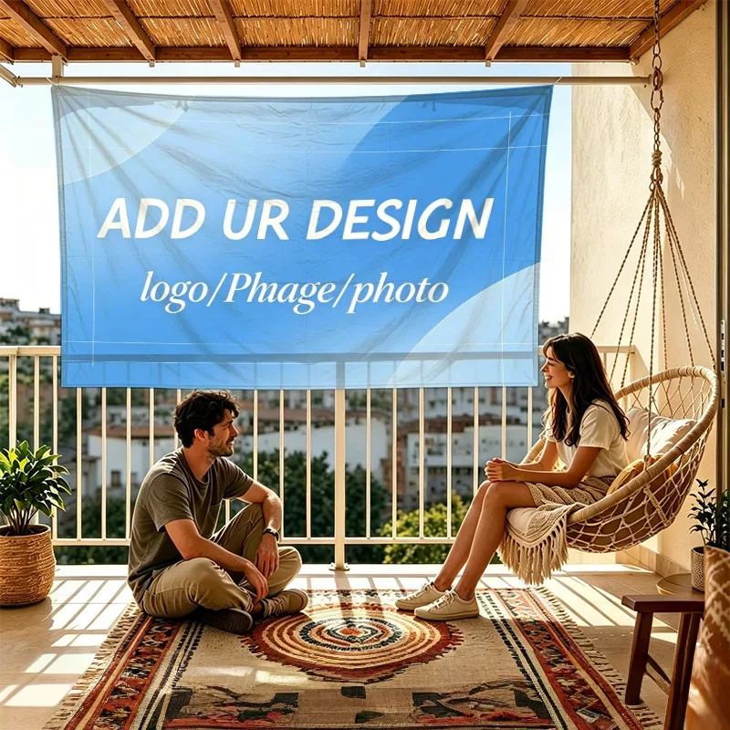 Custom Advertising Flags Valentine’s Day Mardi Gras Romantic Holiday Patterns Stand Streets Create Outstanding Publicity Effects