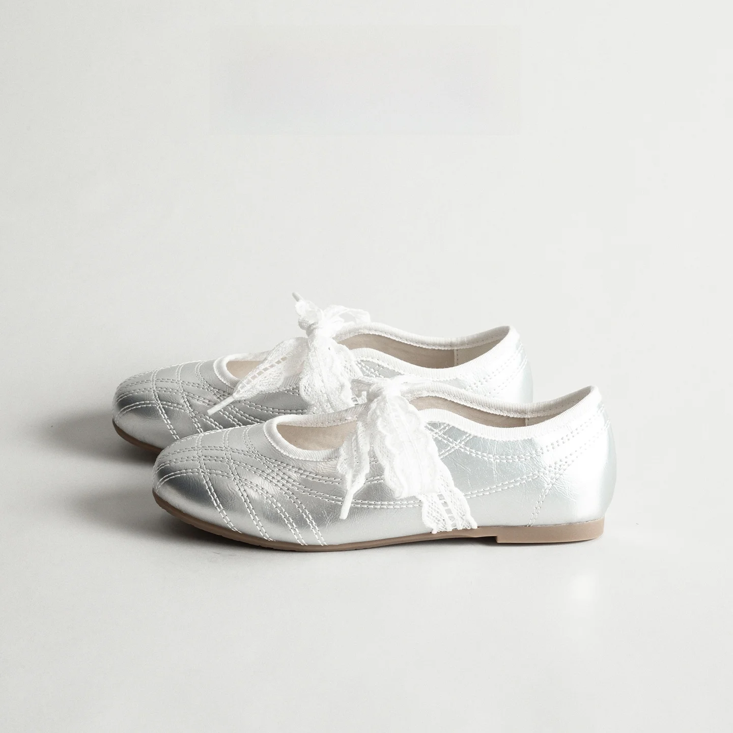 silver-lace-detail-genuine-leather-flat-bot-slip-on-round-toe-ballet-sle-mary-jane-oes-comfortable-casual-faion