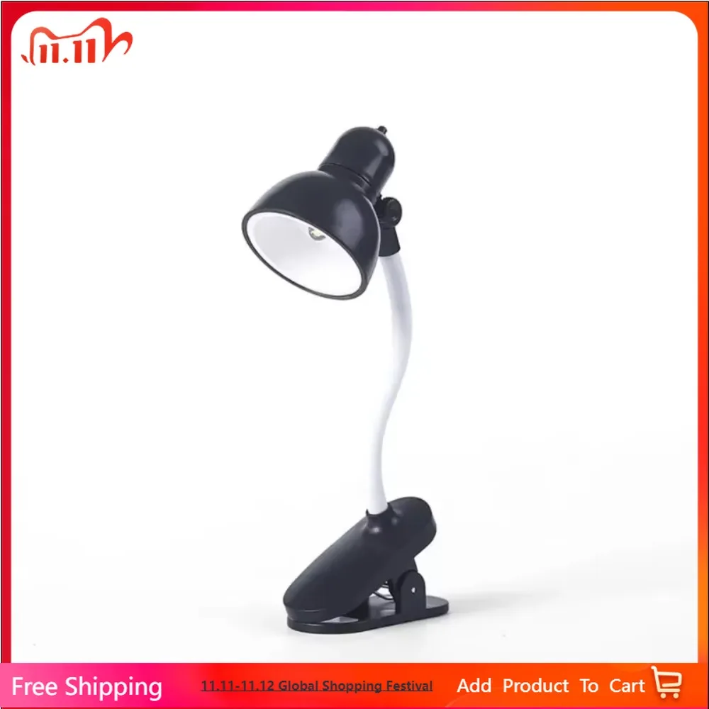 Piccola libreria Lampada da scrivania con luce notturna Lampada da scrivania a LED con alimentazione a batteria Lampada da lettura per libreria Lampada da scrivania portatile regolabile per casa  