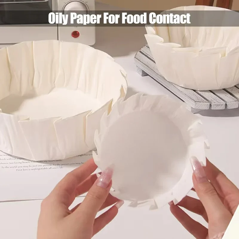 مقلاة لخبز الكعك تُستخدم لمرة واحدة ، صينية زيت الجبن ، قالب قابل للطي ، 4 6 5 8 "، 50 بطانة