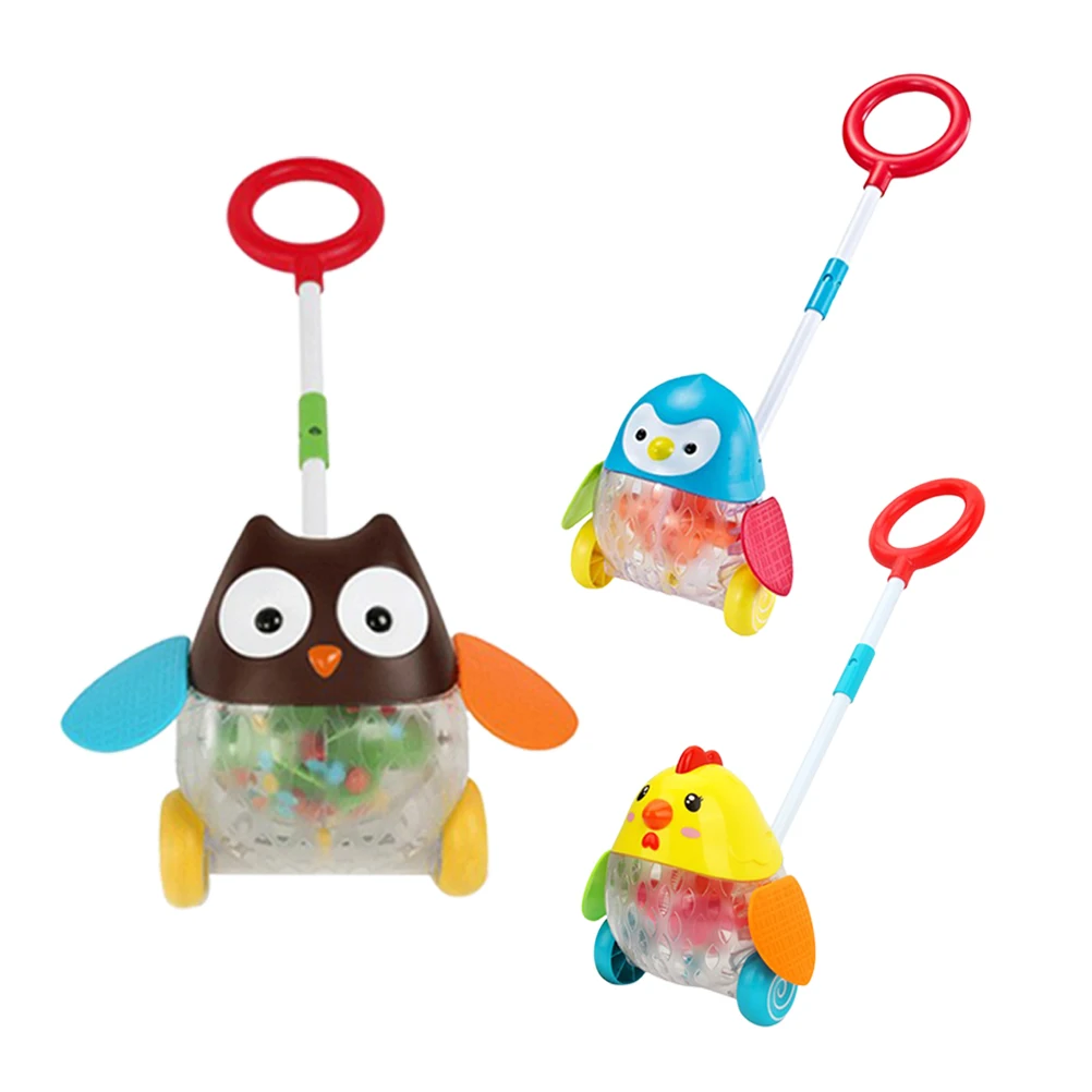 

1pc Multi-function Baby Walker Wooden Trolley Toys Safe Non-toxic Paints Sturdy Craftsmanship Floor for 1