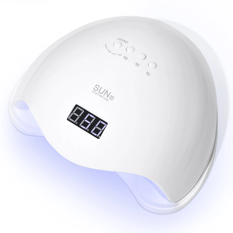 Lámpara YIKOOLIN UV LED de 48W para salón profesional, secadora rápida de gel con 4 temporizadores, sensor automático y pantalla LCD
