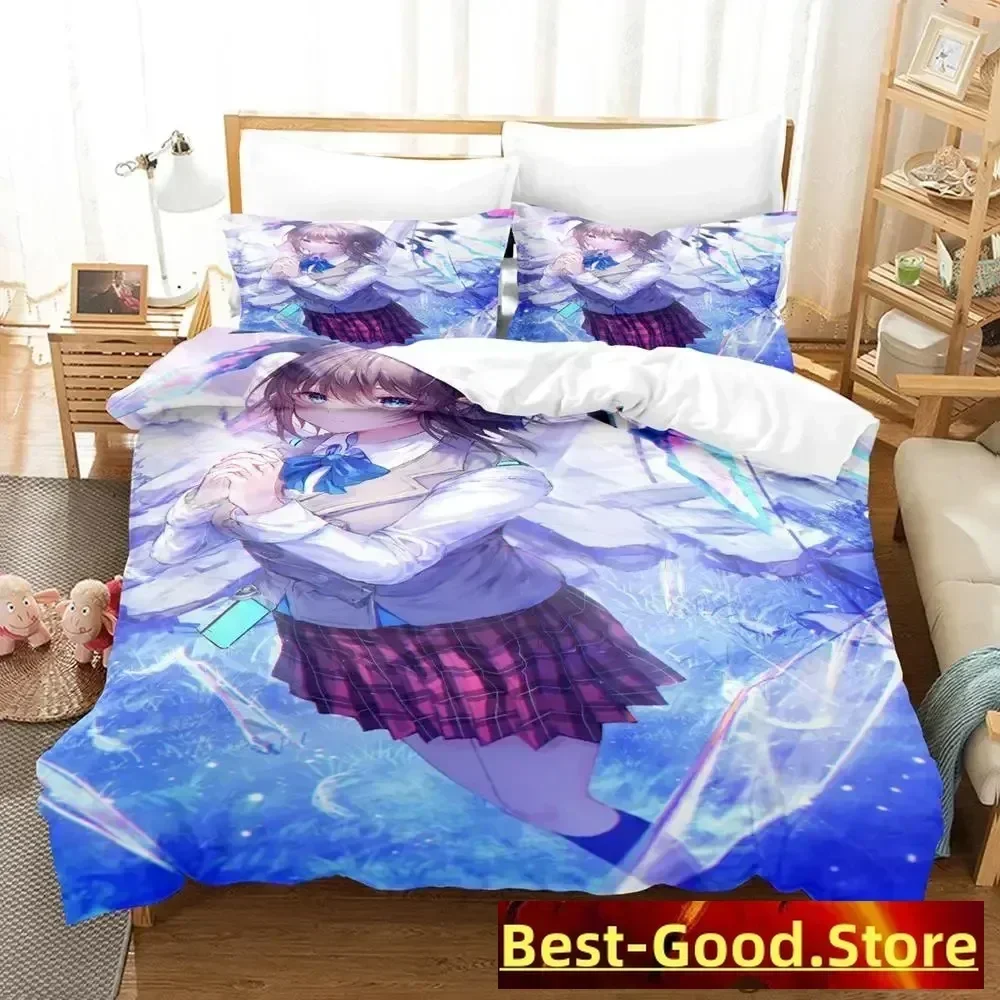 2023 Heaven Burns Red Bedding Set Single Twin Full Queen King Size Bed Set Adult Kid Bedroom Duvetcover Sets Anime Bed
