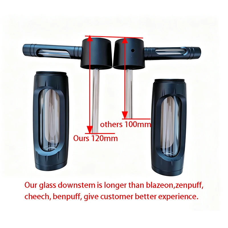 6″ Metal Aluminum Glass Bubbler Water Pipe Mini Smoking Bottle Portable Hookah Shisha Tube Filter (Ship within 24 hours) view 2