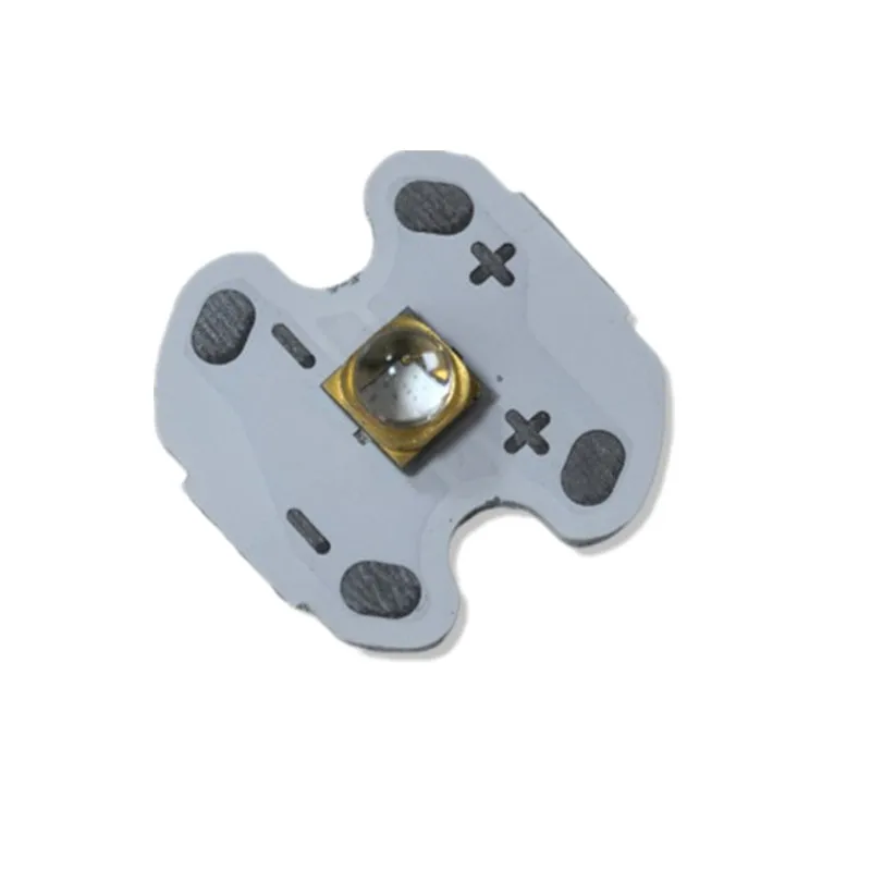 10pcs 3838 Quartz Lens UVA UV LED Chip 3W High Power 3535 SMD LED for UV 3D Printing Curing 365nm 370 390 395nm 400