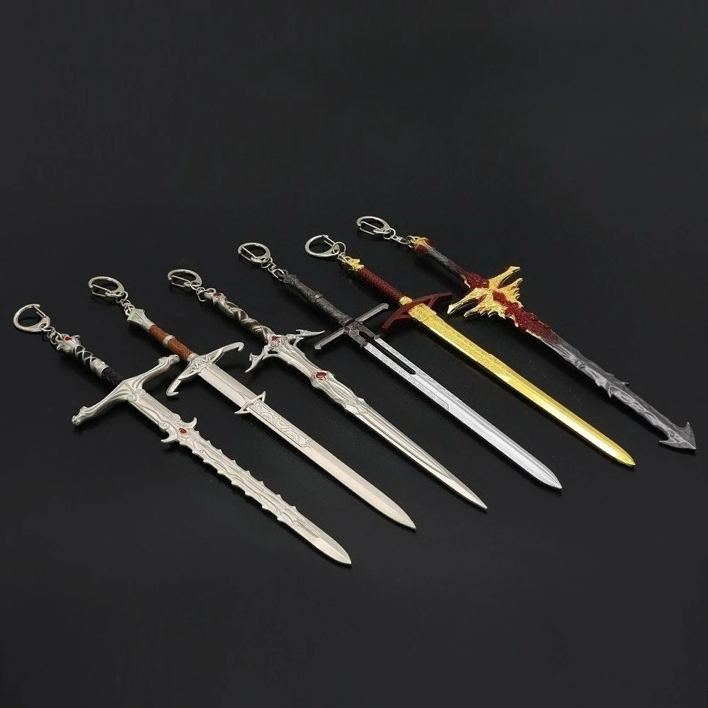 22cm Baldur's Gate 3 juego periférico Astral espada plateada Gies Yankee espada larga todo arma de Metal modelo decoración de escritorio juguete para regalo