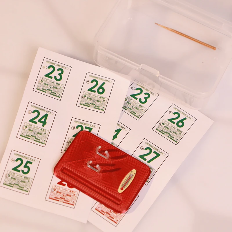 Dollhouse Calendar Scene Model Doll House Furniture Mini Calendar Accessories Miniature Desk Calendar Toy