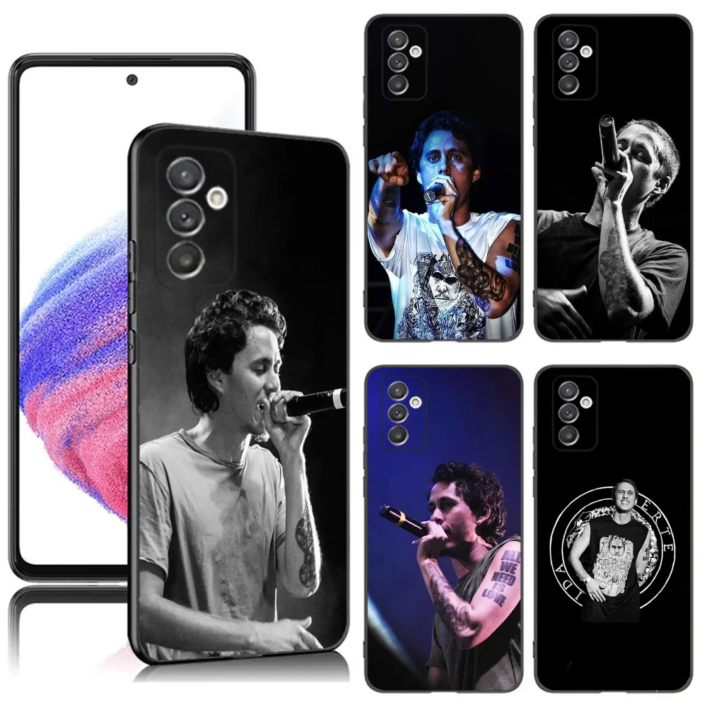 

Rapper C-CanserberoES Phone Case For Samsung S24,23,22,30,21,10,9,Ultra,Plus,Lite,FE,5G Black Soft Case