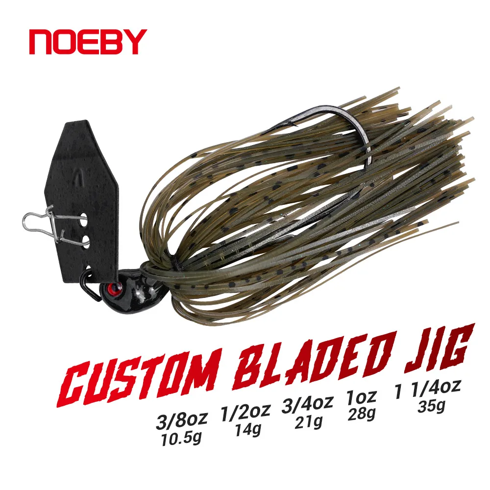 NOEBY Chatterbait 10,5 g 14 g 21 g 28 g 35 g Custom Bladed Jig Wire Bait Needle Stinger Hook Power Wobbler Bass Pike Fishing Lures