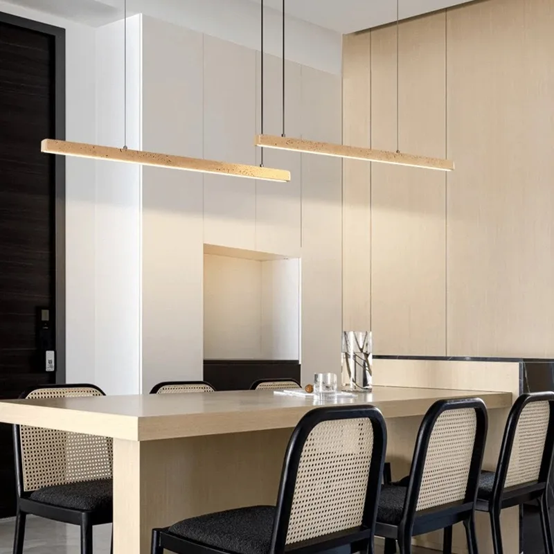 French New Trend Home Decoration Stone Series Chandelier Lighting Lustre Para Sala Estar for Living