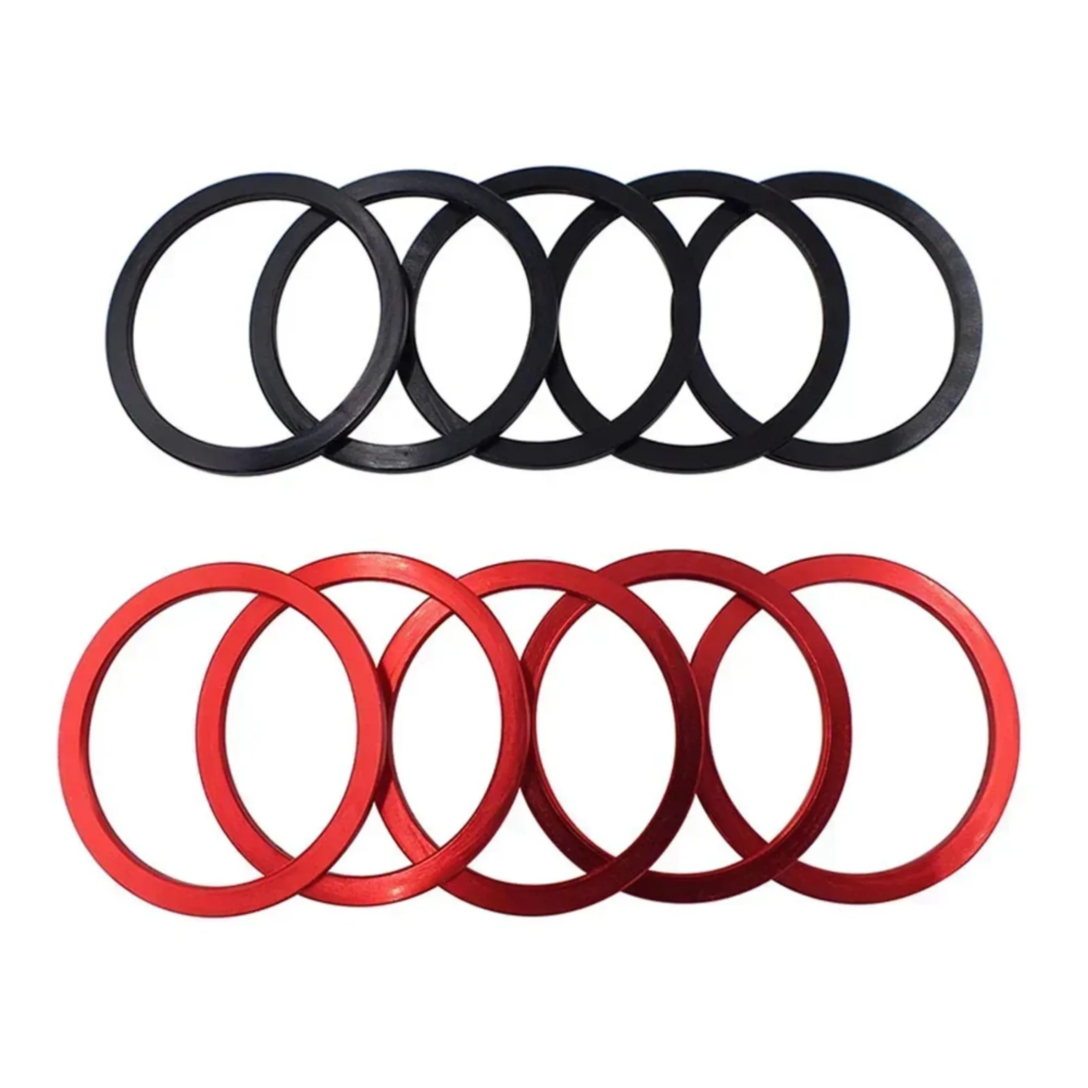 

5 pcs Center Axle Washer Cassette Spacer 1/1.5/2/2.5/3mm Aluminum Alloy Bike Hub Washer Bottom Bracket High Quality Hot Sale