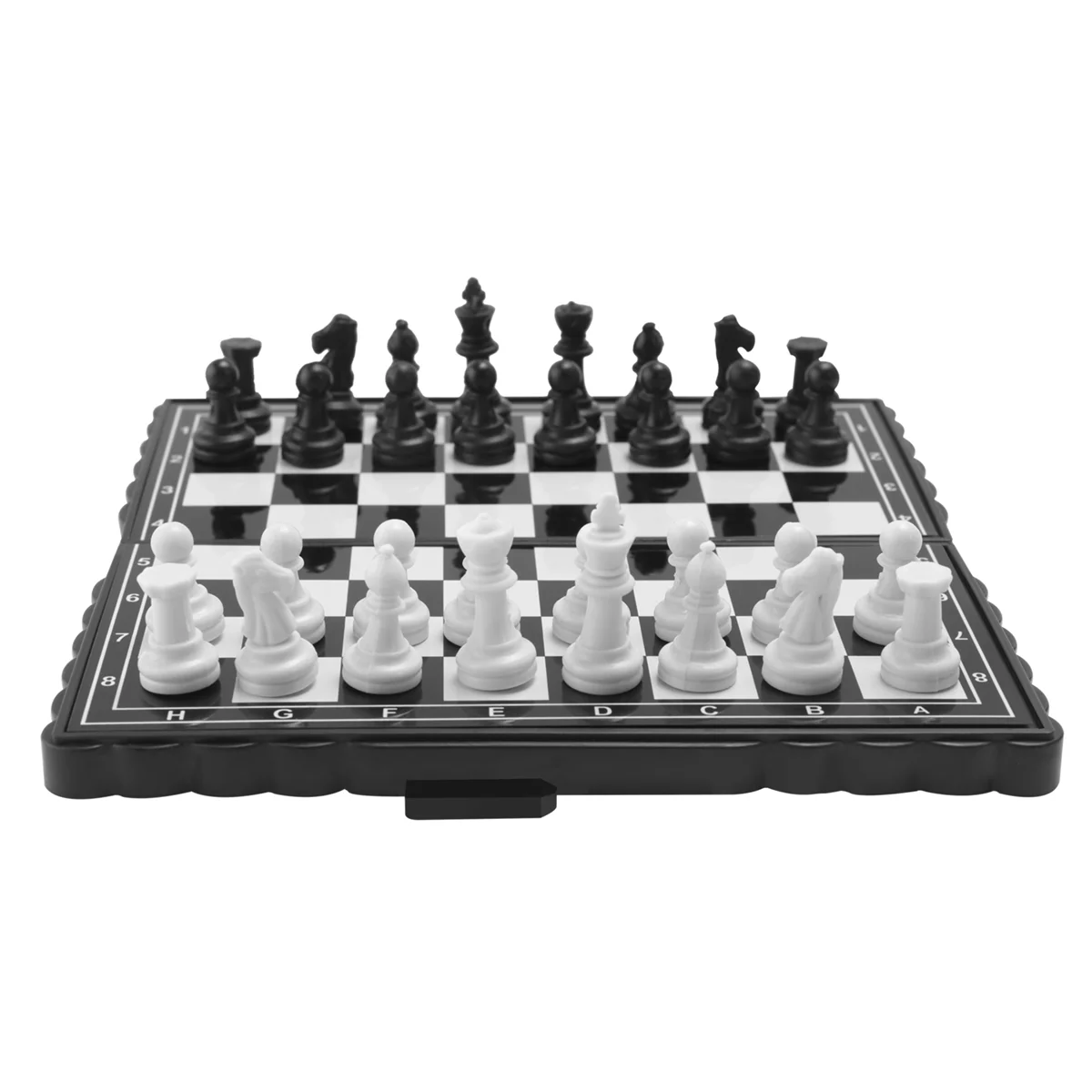 5x5 Inch Chess Portable Plastic Folding Board With Magnetic Chess Game Mini Chess Set Puzzle Family Event