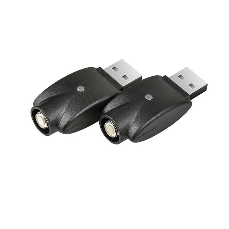 2 Pcs 510 thread battery Smart Charger Overcharge Protection Compatible USB Charging Portable Adapter LED Indicator Rotary Lamp