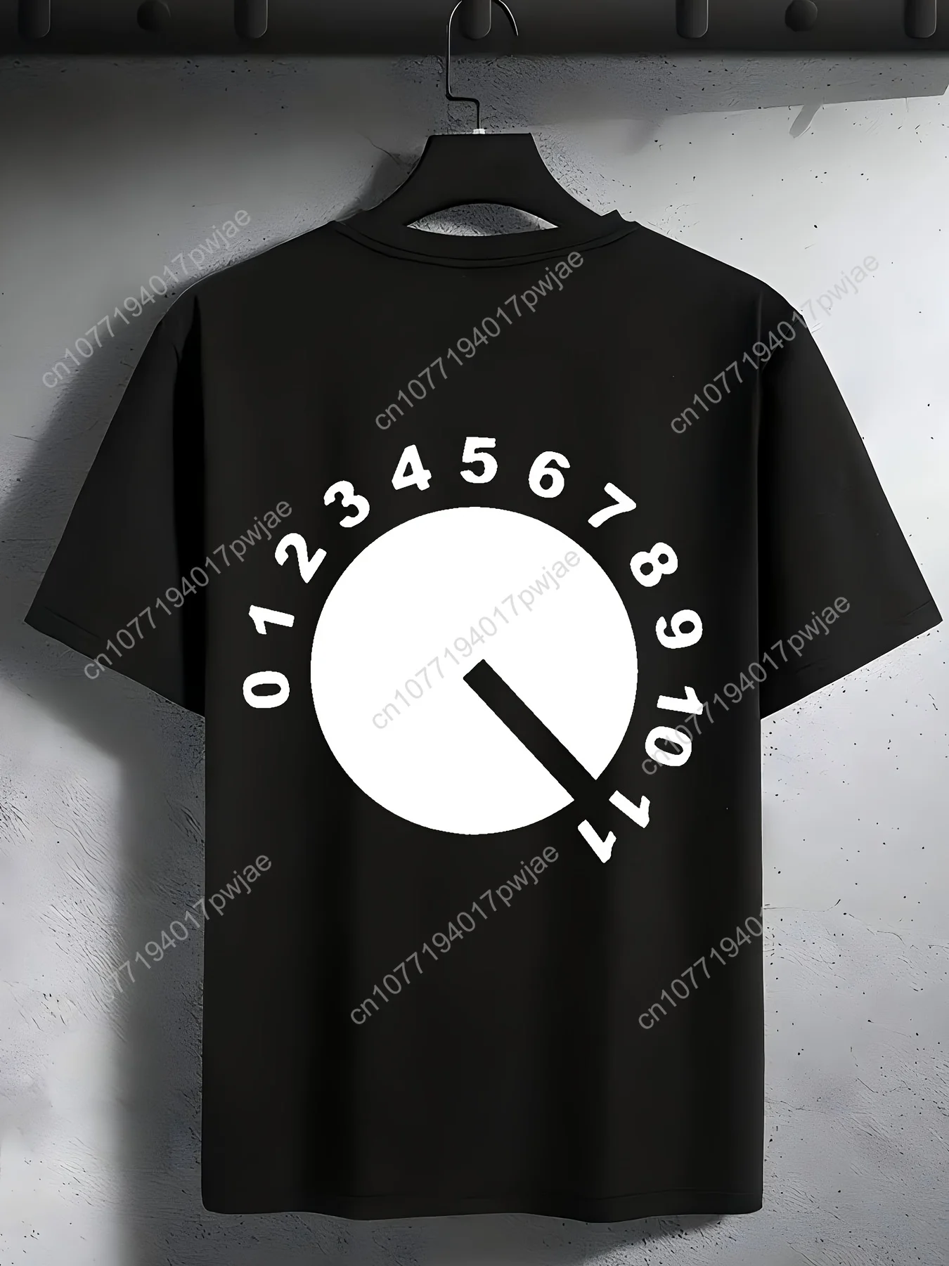 1 pieza, camiseta con estampado de teléfono retro 100% algodón, informal y moderna para hombre # Camiseta 39 S con cuello redondo High Street Pure Cott