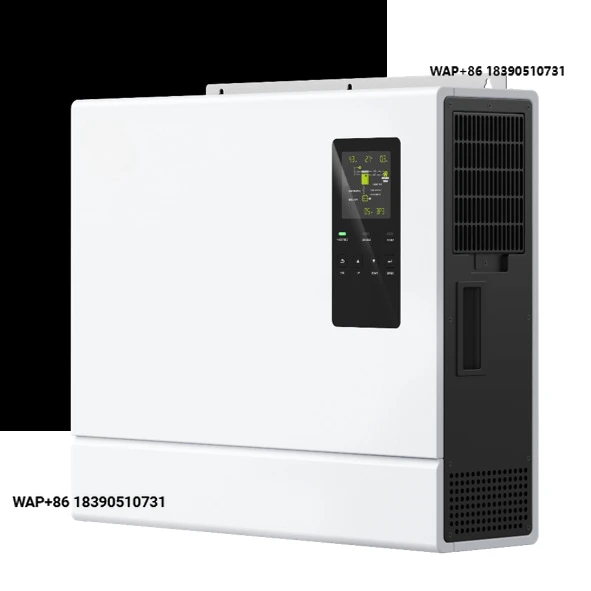 

12kW hybrid solar inverter connected to a battery for off-grid home power