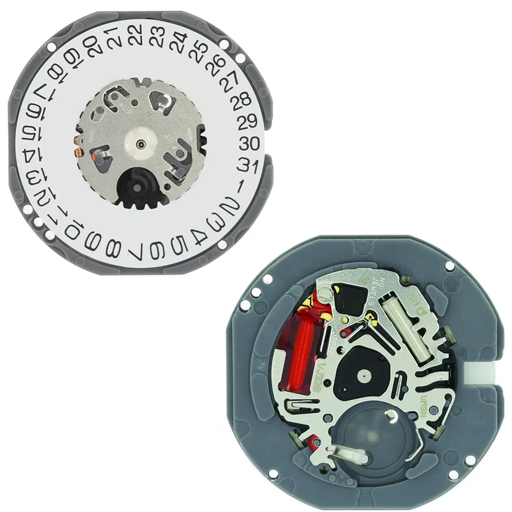 Fecha del movimiento del reloj de cuarzo VJ32 a las 3 horas