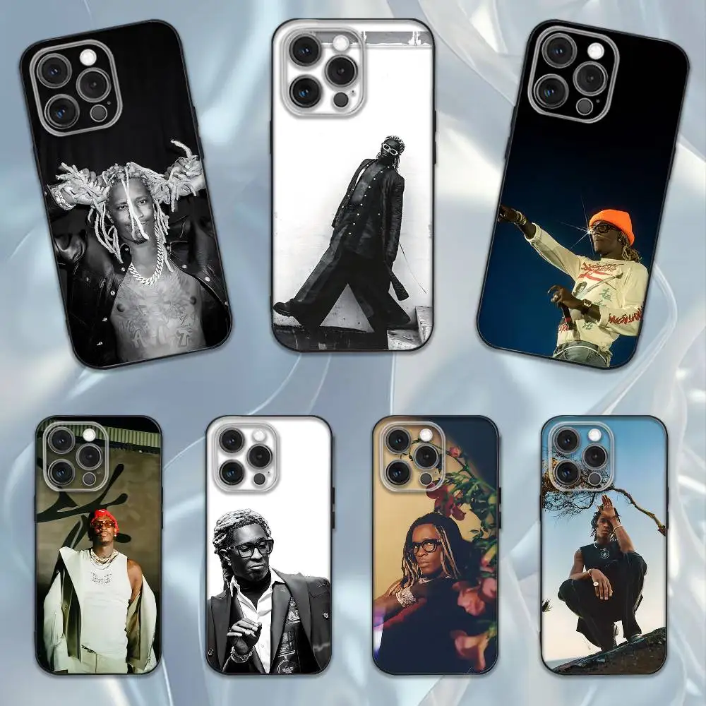 

Singer Y-Young T-Thug Phone Case For iPhone 16e,16,15,14,13,12,11,Pro,X,XS,Max,XR,Plus,Mini Soft Black Cover